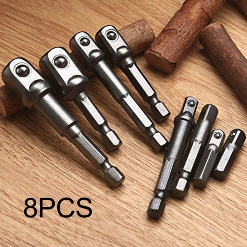 8pcs Sleeve Connecting Rod Head Socket Adapter Impact Hex Shank Drill Bits Extension Bar Set 1/4" 3/8" 1/2" Power Tool Accessory
8pcs Sleeve Connecting Rod Head Socket Adapter Impact Hex Shank Drill Bits Extension Bar Set 1/4" 3/8" 1/2" Power Tool Accessory