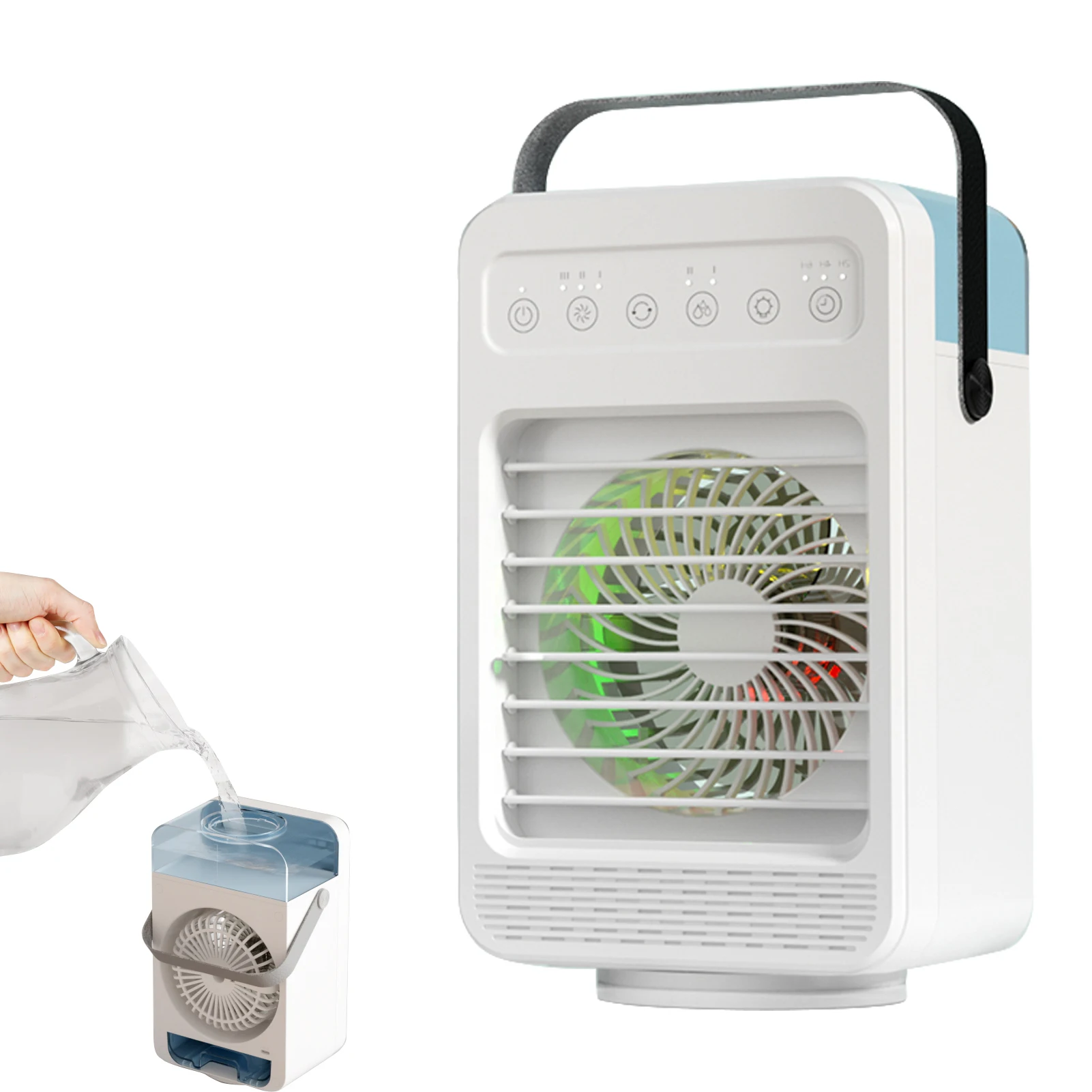 Portable Air Conditioner Fan 4 Speeds USB Desktop Cooling Fan Bedroom Office Air Conditioner 4 In 1 Air Coolers Fan Humidifier
Portable Air Conditioner Fan 4 Speeds USB Desktop Cooling Fan Bedroom Office Air Conditioner 4 In 1 Air Coolers Fan Humidifier