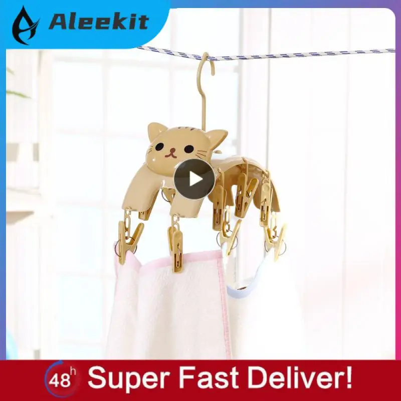 Cartoon Drying Rack Durable White Multi-head Hanging Clothes Rack Long Reinforcement Clip Cartoon Cat Clothes Hanger Hanging
Cartoon Drying Rack Durable White Multi-head Hanging Clothes Rack Long Reinforcement Clip Cartoon Cat Clothes Hanger Hanging