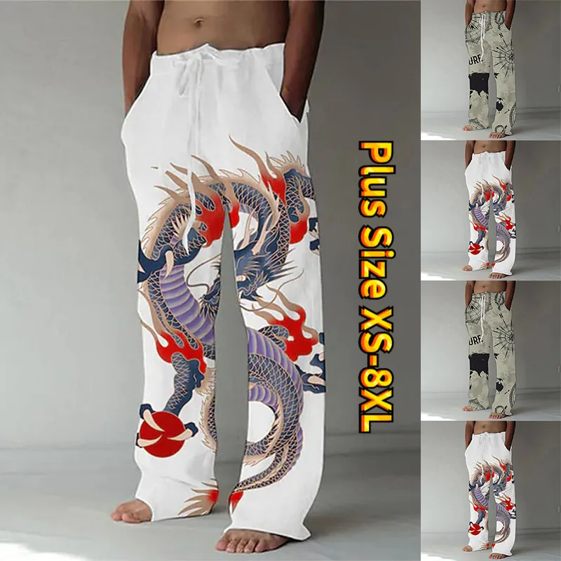 Dragon Print Pattern Men Straight Loose Dance Trousers Outside Ride Daily Style XS-8XL
Dragon Print Pattern Men Straight Loose Dance Trousers Outside Ride Daily Style XS-8XL