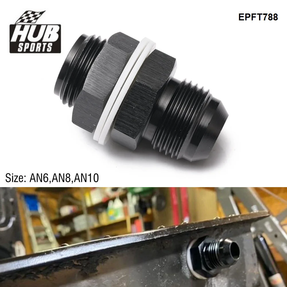 HUB sports Aluminum AN6 AN8 AN10 Flare Fuel Cell Bulkhead Fitting With Washer Black EPFT788
HUB sports Aluminum AN6 AN8 AN10 Flare Fuel Cell Bulkhead Fitting With Washer Black EPFT788