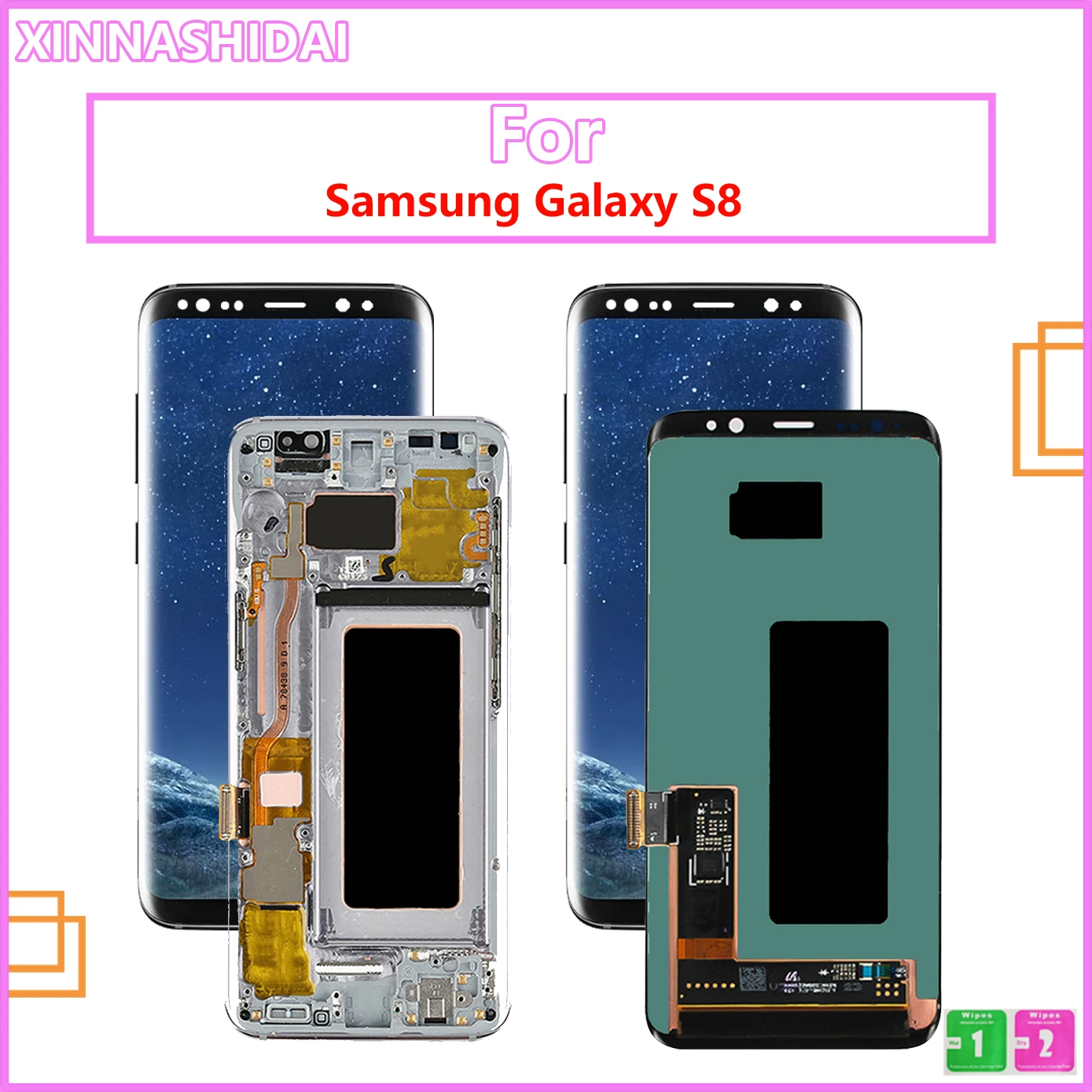 ЖК-дисплей для Samsung Galaxy S8 G950 G950F, ЖК-дисплей с сенсорным экраном и дигитайзером в сборе, замена, 100% Протестировано
ЖК-дисплей для Samsung Galaxy S8 G950 G950F, ЖК-дисплей с сенсорным экраном и дигитайзером в сборе, замена, 100% Протестировано