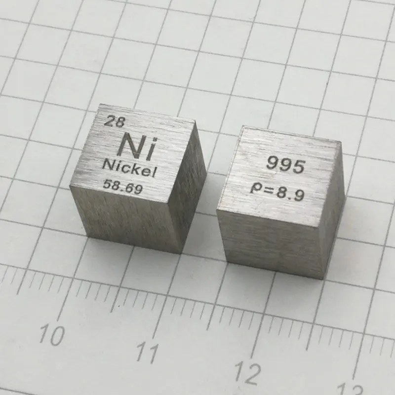 1pcs Nickel cube Metal Density Cube 10X10X10 mm Nickel Periodic table cube Ti greater than or equal to 99.5%
1pcs Nickel cube Metal Density Cube 10X10X10 mm Nickel Periodic table cube Ti greater than or equal to 99.5%