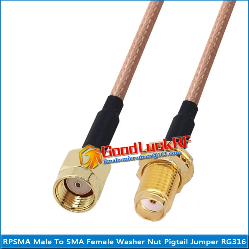 1X Pcs RPSMA RP-SMA RP SMA Male to SMA Female Washer O-ring Bulkhead Panel Mount Nut Plug Coaxial Pigtail Jumper RG316 Cable
1X Pcs RPSMA RP-SMA RP SMA Male to SMA Female Washer O-ring Bulkhead Panel Mount Nut Plug Coaxial Pigtail Jumper RG316 Cable