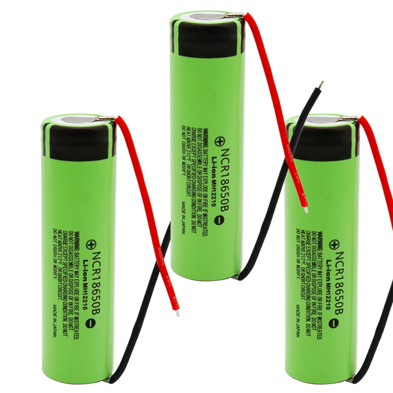 1-10pcs 100% Original 18650 battery 3400mah 3.7v lithium battery NCR18650B 3400mah Suitable for flashlight battery +DIY wire 
1-10pcs 100% Original 18650 battery 3400mah 3.7v lithium battery NCR18650B 3400mah Suitable for flashlight battery +DIY wire