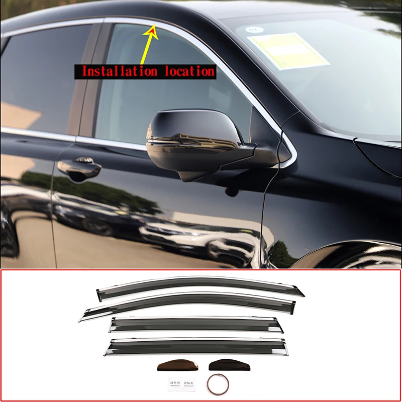 4 Pcs Car Windows Vent Visor Deflectors Hatchback Protection Wind Guard Sun Rain Visors Cover For Honda Crv Cr -V 2017 -2019
4 Pcs Car Windows Vent Visor Deflectors Hatchback Protection Wind Guard Sun Rain Visors Cover For Honda Crv Cr -V 2017 -2019