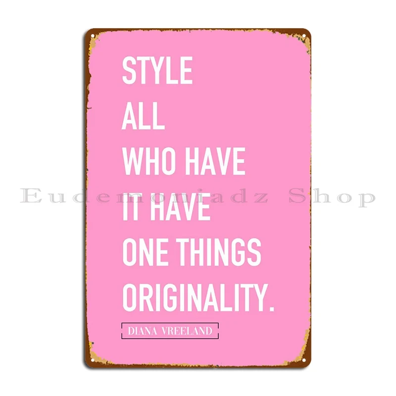Inspiration Fashion Quotes Metal Signs Club Bar Printing Wall Mural Personalized Garage Tin Sign Poster
Inspiration Fashion Quotes Metal Signs Club Bar Printing Wall Mural Personalized Garage Tin Sign Poster