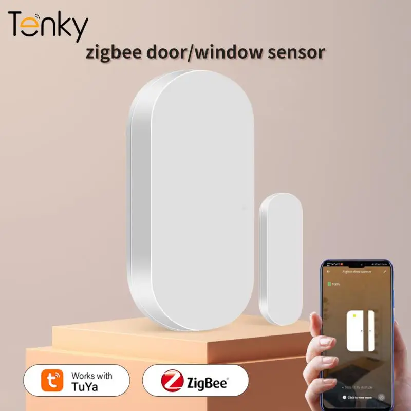 Tenky Tuya ZigBee Door And Window Sensor Magnetic Open/Close Home Security Alarm System Home Kits Detector With Scene Linkage
Tenky Tuya ZigBee Door And Window Sensor Magnetic Open/Close Home Security Alarm System Home Kits Detector With Scene Linkage