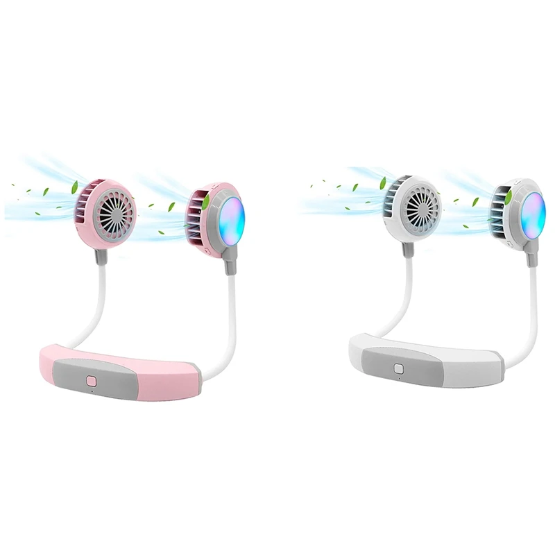 Mini USB Fan, Neck-Mounted Sports Fan, Wearable USB Desktop Fan, 3-Speed Adjustable Sports Fan With Led Lights
Mini USB Fan, Neck-Mounted Sports Fan, Wearable USB Desktop Fan, 3-Speed Adjustable Sports Fan With Led Lights