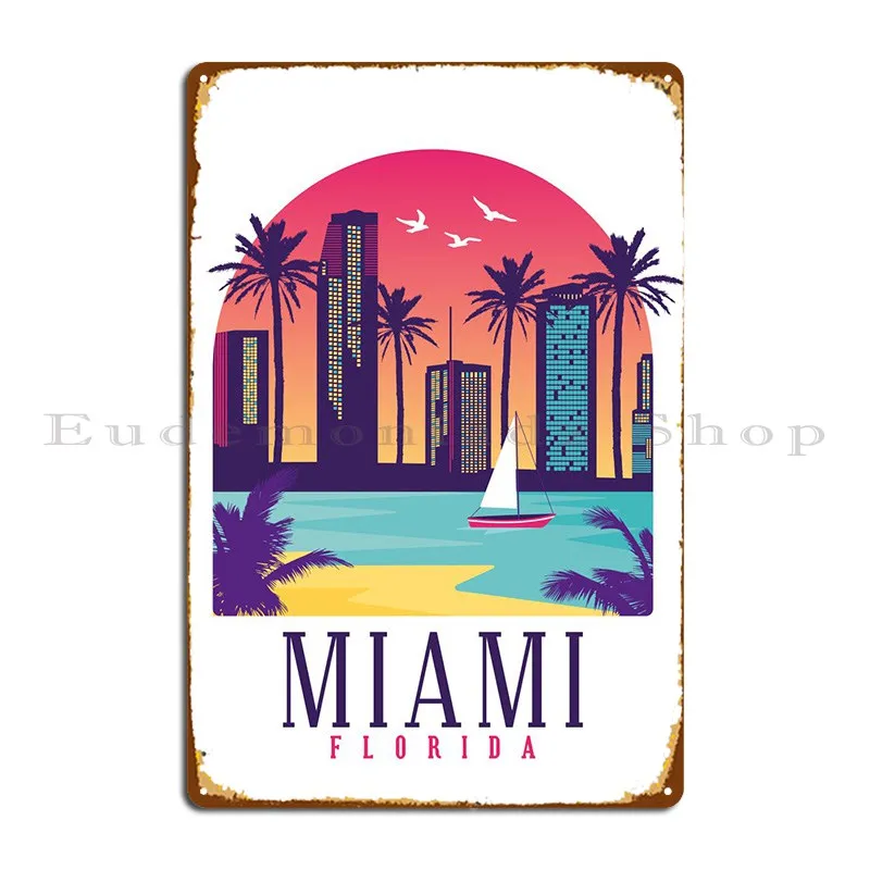 Металлический плакат Майами Флорида, Фреска, дизайн паба, пещера, клуба, дизайнерский оловянный плакат
Металлический плакат Майами Флорида, Фреска, дизайн паба, пещера, клуба, дизайнерский оловянный плакат