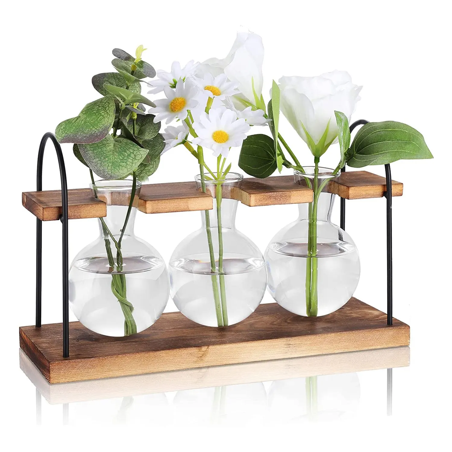Plant Propagation Station with Wooden Stand,Plant Terrarium Desktop Propagation Stations,Air Planter Bulb Glass Vase
Plant Propagation Station with Wooden Stand,Plant Terrarium Desktop Propagation Stations,Air Planter Bulb Glass Vase