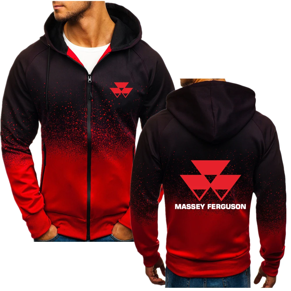2022 Autumn New MASSEY FERGUSON Logo Print Custom Made Gradient Color Men Zipper Jacket Hoodie Casual Pocket Man Sportswear Wild 
2022 Autumn New MASSEY FERGUSON Logo Print Custom Made Gradient Color Men Zipper Jacket Hoodie Casual Pocket Man Sportswear Wild