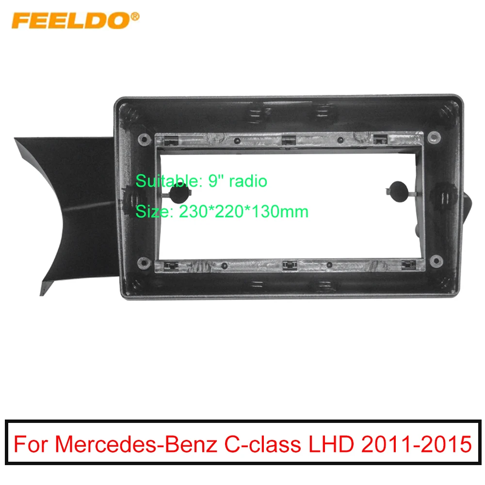 Car 2Din Audio Fascia Frame For Mercedes-Benz C-class (11-15,LHD) 9" Big Screen Radio Stereo Panel Dash Mount Refitting Kit
Car 2Din Audio Fascia Frame For Mercedes-Benz C-class (11-15,LHD) 9" Big Screen Radio Stereo Panel Dash Mount Refitting Kit