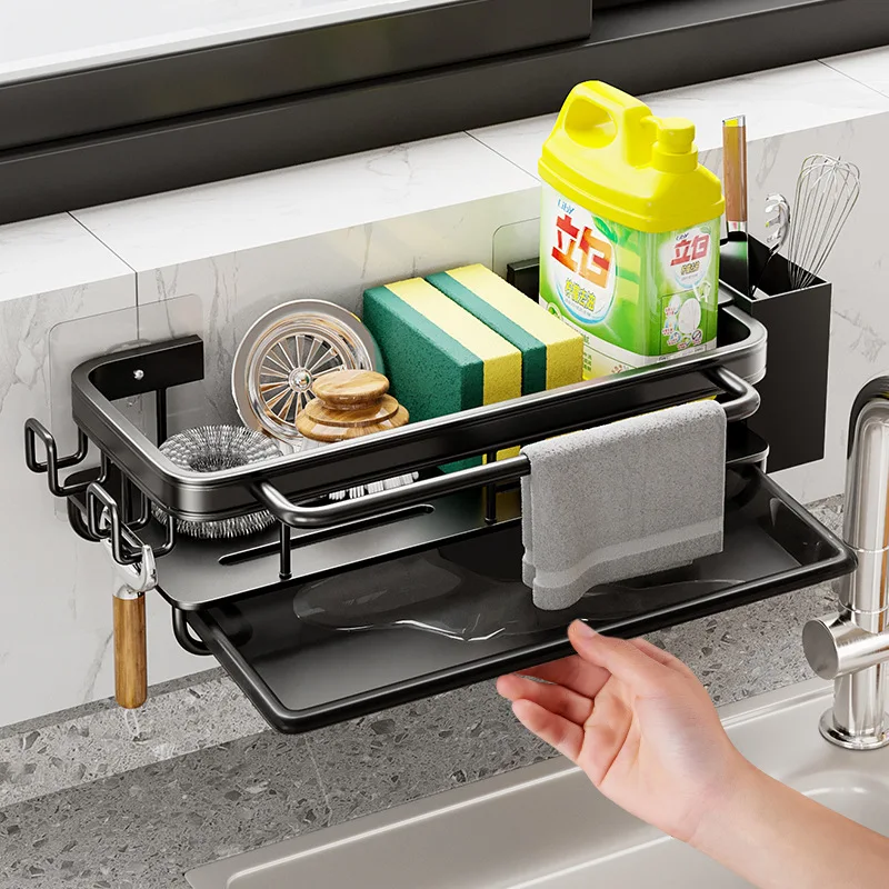 Kitchen Sink Holder Storage Rack Thickened Space Alumimum for Towel Sponge Holder Drain Rack Basket Organizers Bathroom Shelves
Kitchen Sink Holder Storage Rack Thickened Space Alumimum for Towel Sponge Holder Drain Rack Basket Organizers Bathroom Shelves