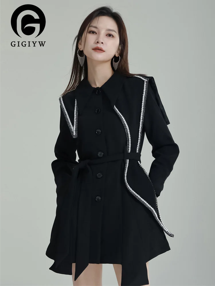 Женское мини-платье GIGIYW, корейское элегантное офисное платье с отложным воротником и длинным рукавом, модная одежда Y2k, весна 2023
Женское мини-платье GIGIYW, корейское элегантное офисное платье с отложным воротником и длинным рукавом, модная одежда Y2k, весна 2023