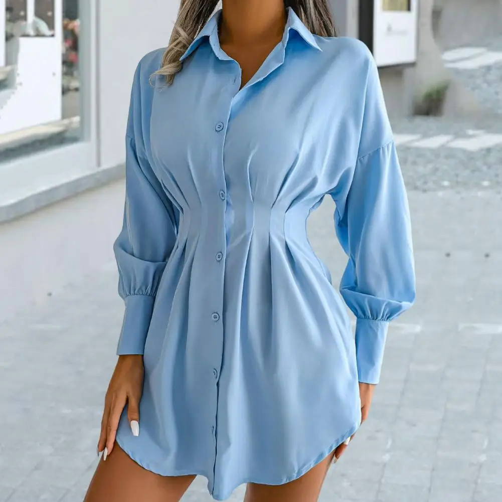 Lightweight Trendy Pleated Waist Tight Asymmetric Dress Shirt Lantern Long Sleeve Tunic Shirt Button Cuffs Streetwear
Lightweight Trendy Pleated Waist Tight Asymmetric Dress Shirt Lantern Long Sleeve Tunic Shirt Button Cuffs Streetwear