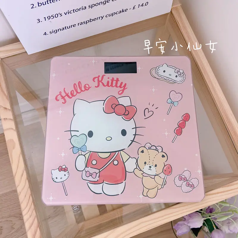 Весы Hello Kitty Sanrio Kuromi Cinnamoroll, электронные весы с зарядкой, милые Мультяшные человеческие весы, игрушки для девочек
Весы Hello Kitty Sanrio Kuromi Cinnamoroll, электронные весы с зарядкой, милые Мультяшные человеческие весы, игрушки для девочек