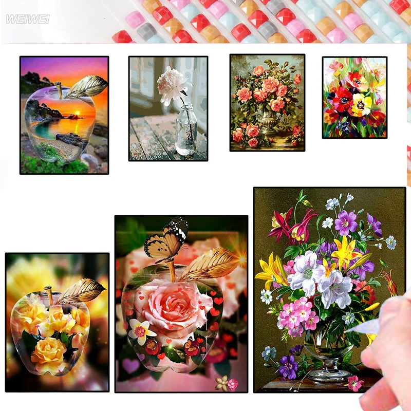 Flower Diamond Painting Cross Stitch Kit Diy 5D Flower In Apple Embroidery Diamond Painting Handmade Gift Home Decoration
Flower Diamond Painting Cross Stitch Kit Diy 5D Flower In Apple Embroidery Diamond Painting Handmade Gift Home Decoration