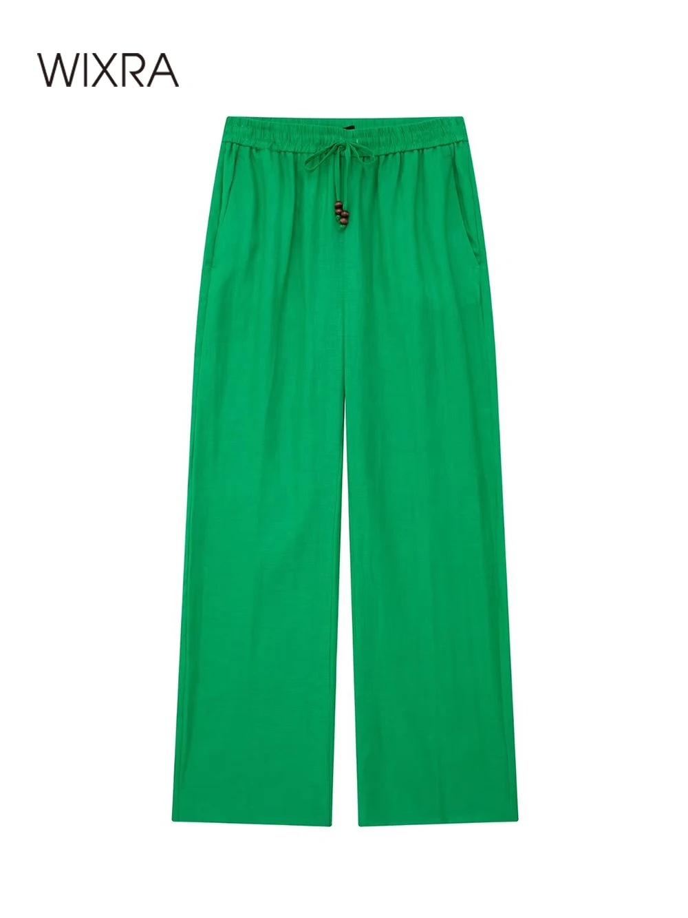 Wixra Women Loose Pants With Sashes Elastic High Waist Solid Spring Summer Loose Casual Wide-Leg Trousers
Wixra Women Loose Pants With Sashes Elastic High Waist Solid Spring Summer Loose Casual Wide-Leg Trousers