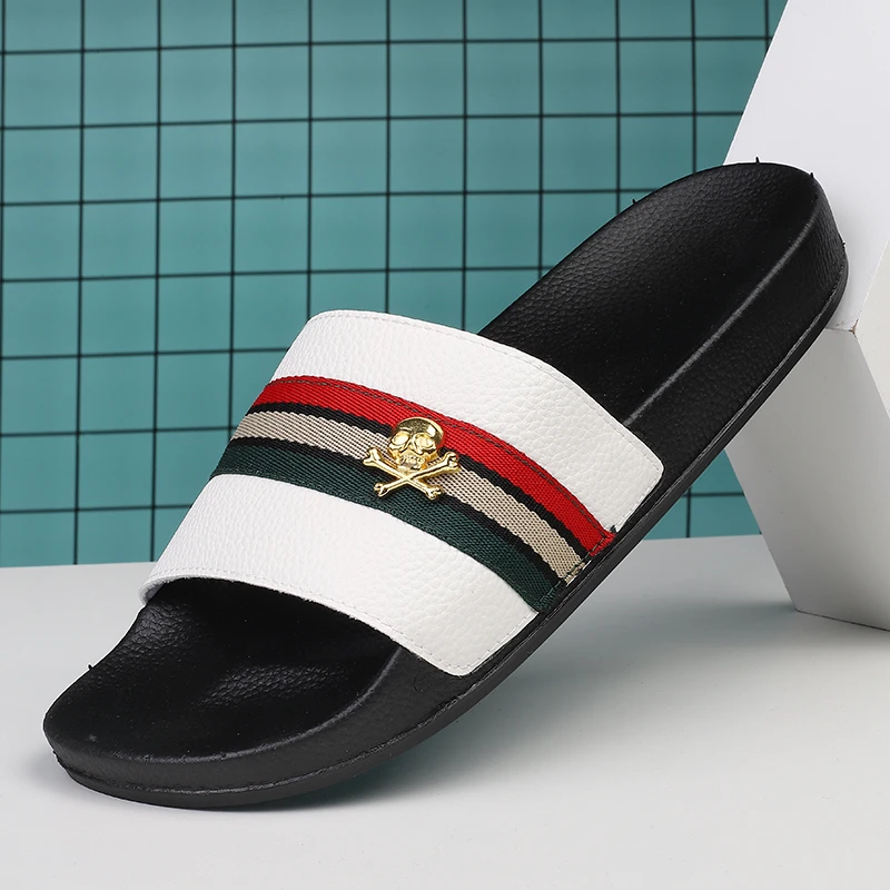 Men Slippers Shoes Leather Summer Soft Footwear Fashion Male Water Shoes Slides Outdoor Rubber Flat Men Sandals Beach Shoes
Men Slippers Shoes Leather Summer Soft Footwear Fashion Male Water Shoes Slides Outdoor Rubber Flat Men Sandals Beach Shoes