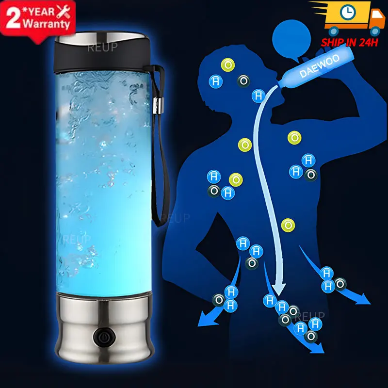 Electric Water Filter Hydrogen Generator Bottle Ionizer Maker Hydrogen-Rich Antioxidants Appliance Kitchen Purifier ORP Bottle
Electric Water Filter Hydrogen Generator Bottle Ionizer Maker Hydrogen-Rich Antioxidants Appliance Kitchen Purifier ORP Bottle