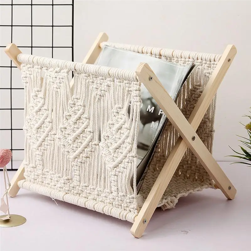 2 Pcs Woven Magazine Rack Rustic Magazine Holder Storage Basket Home Office Display Rack
2 Pcs Woven Magazine Rack Rustic Magazine Holder Storage Basket Home Office Display Rack