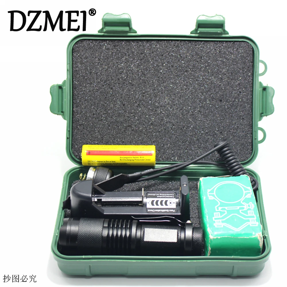 

3800 Lumens CREE XM-L T6 Hunting Zoom focusing LED Flashlight 5-Mode Zoomable Tactical LED Torch Camping Flash Lantern