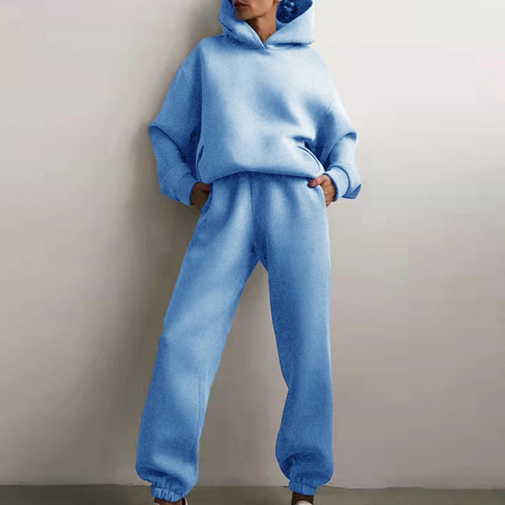 New Women Autumn Pullover Top Long Pants Tracksuit Hoodies Sets Warm Sweatshirts Solid Soft Suits Fashion Street Outfits Hooded
New Women Autumn Pullover Top Long Pants Tracksuit Hoodies Sets Warm Sweatshirts Solid Soft Suits Fashion Street Outfits Hooded