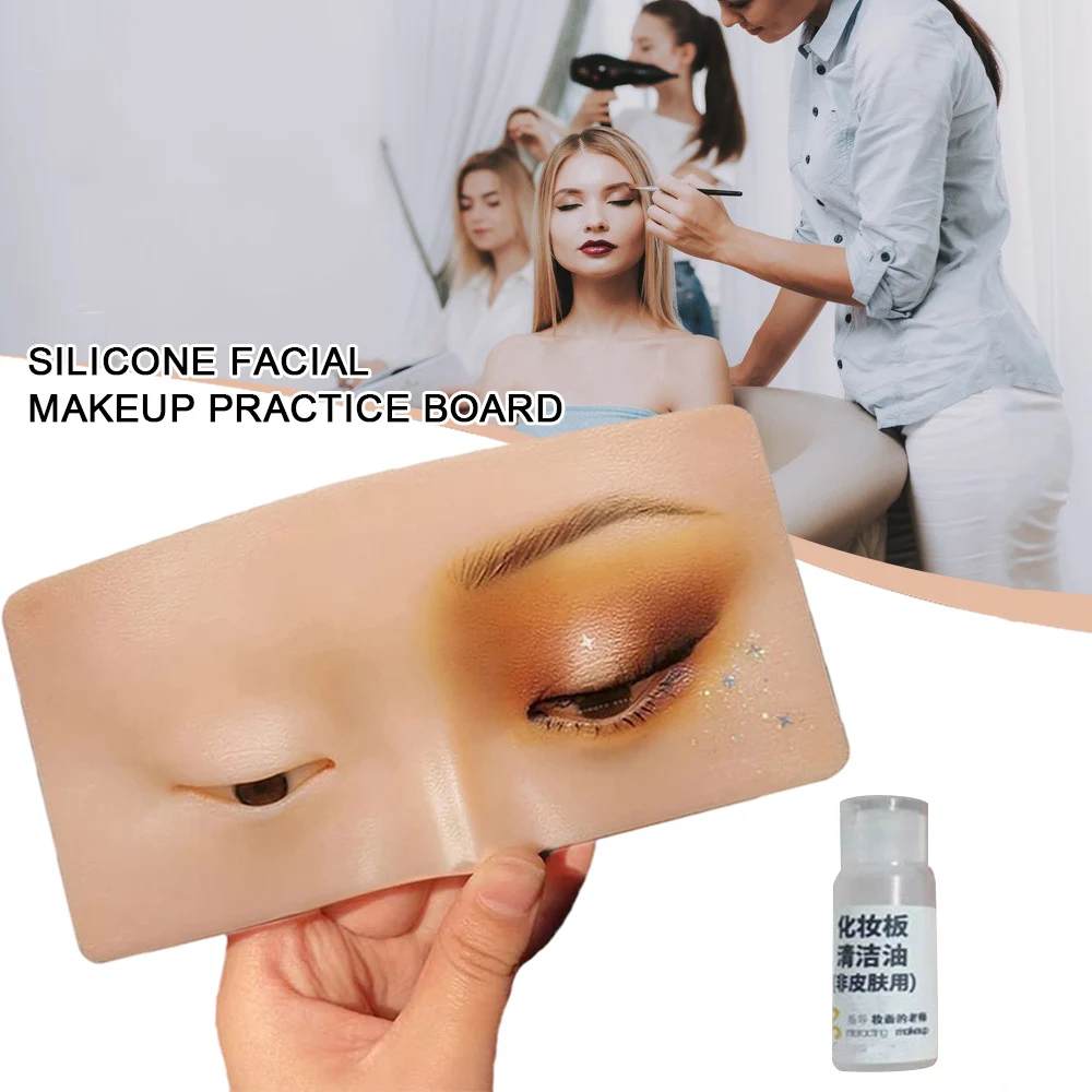 Eye Makeup Practice Board Silicone Face Makeup Practicing for Beginners learn to thrush model professional MH88
Eye Makeup Practice Board Silicone Face Makeup Practicing for Beginners learn to thrush model professional MH88