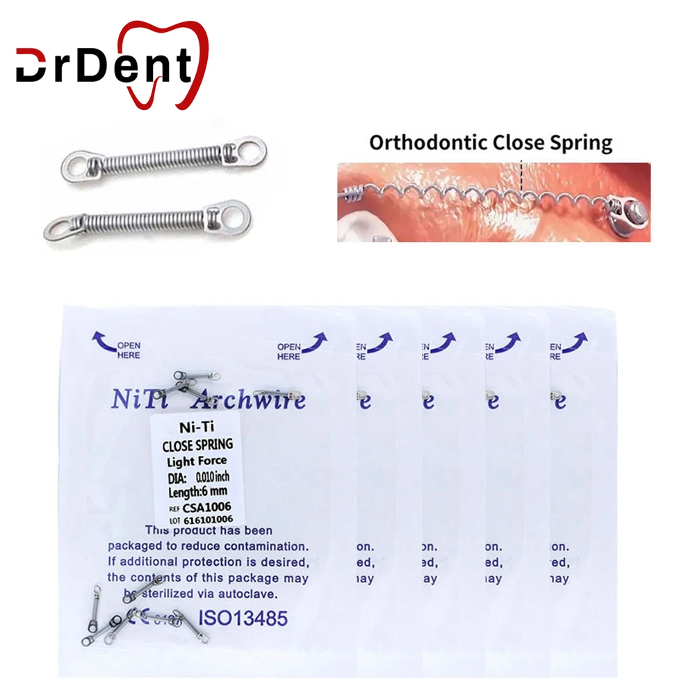 10pcs/Bag Dental Orthodontic Close Coil Spring Niti Tooth Torque Single Anterior Surgery Fixation Bracket 180mm Length Dentistry
10pcs/Bag Dental Orthodontic Close Coil Spring Niti Tooth Torque Single Anterior Surgery Fixation Bracket 180mm Length Dentistry