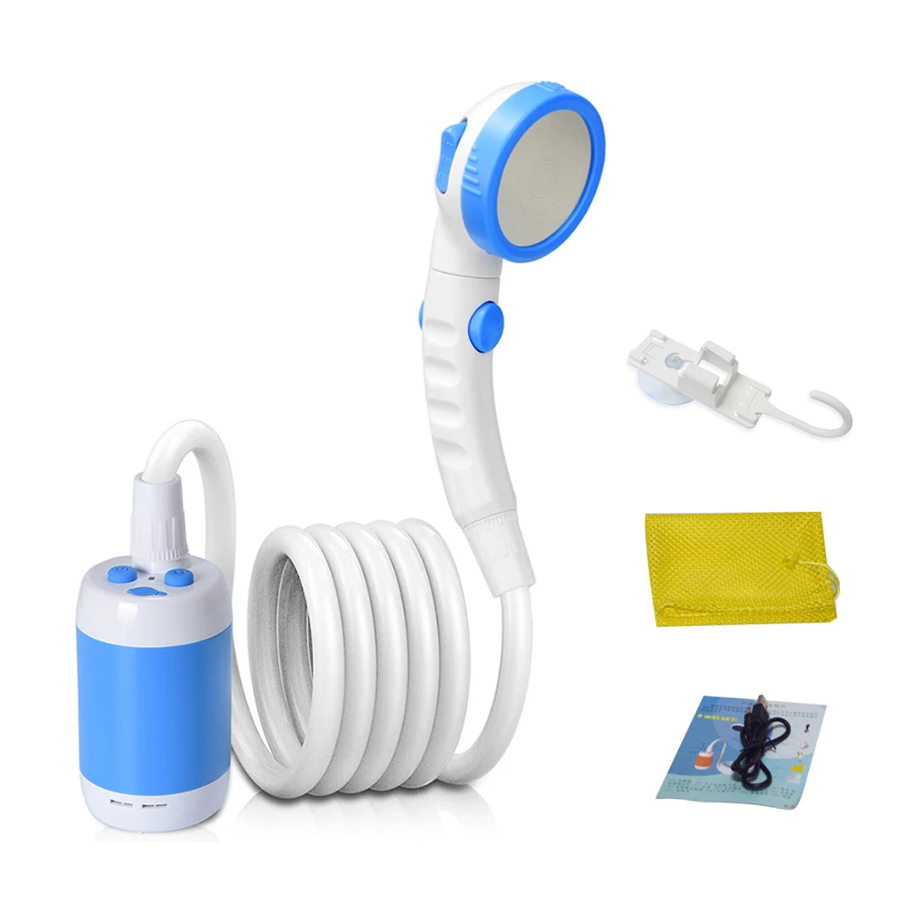 Outdoor Camping Shower Portable Electric Shower Pump IPX7 Waterproof 5000mAh Rechargeable Battery Powered for Backpacking Travel
Outdoor Camping Shower Portable Electric Shower Pump IPX7 Waterproof 5000mAh Rechargeable Battery Powered for Backpacking Travel