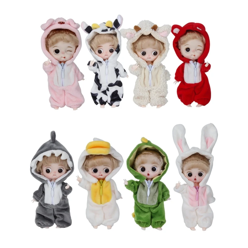 5’’ Jointed Doll Lifelike Toy Girls Gift with 3D Eyes Cute Pajama Kids Funny Toy 85DE 
5’’ Jointed Doll Lifelike Toy Girls Gift with 3D Eyes Cute Pajama Kids Funny Toy 85DE