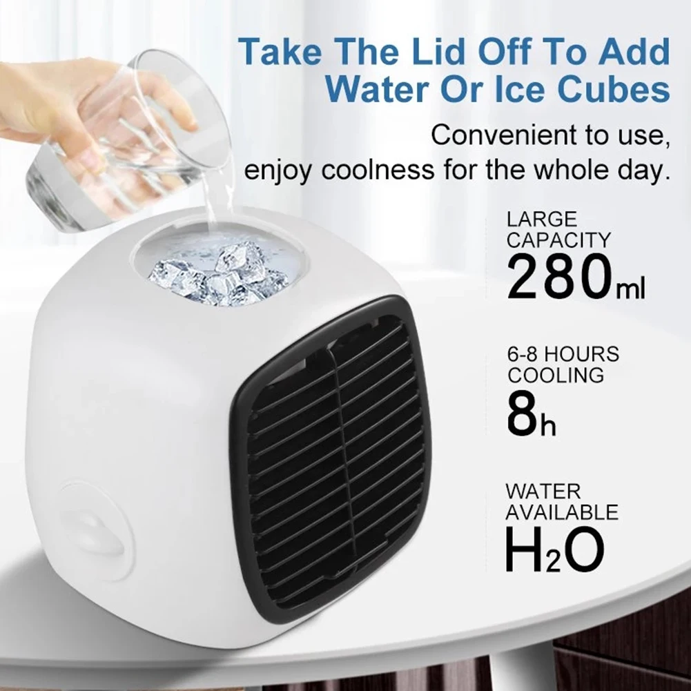 Mini Air Conditioner Cooling Fan Portable Air Cooler Adjustable Wind Speed USB Personal Air Cooling Fan for Home Office Dorm
Mini Air Conditioner Cooling Fan Portable Air Cooler Adjustable Wind Speed USB Personal Air Cooling Fan for Home Office Dorm