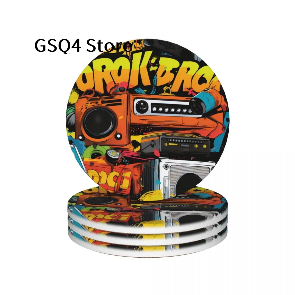 Play Coasters of Drinks Set of 4 Cup Holders Water Absorbing Ceramic Drinks Coaster for Home Kitchen Gift Decor
Play Coasters of Drinks Set of 4 Cup Holders Water Absorbing Ceramic Drinks Coaster for Home Kitchen Gift Decor