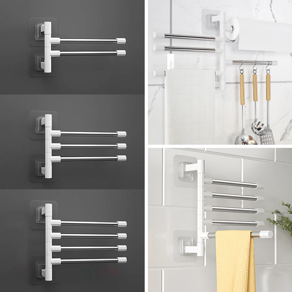 Bathroom Rotatable Towel Racks Storage Rack Punch-Free Organizer Wall Hanging Towel Holder Paper Holder Kitchen Bathroom Shelf
Bathroom Rotatable Towel Racks Storage Rack Punch-Free Organizer Wall Hanging Towel Holder Paper Holder Kitchen Bathroom Shelf