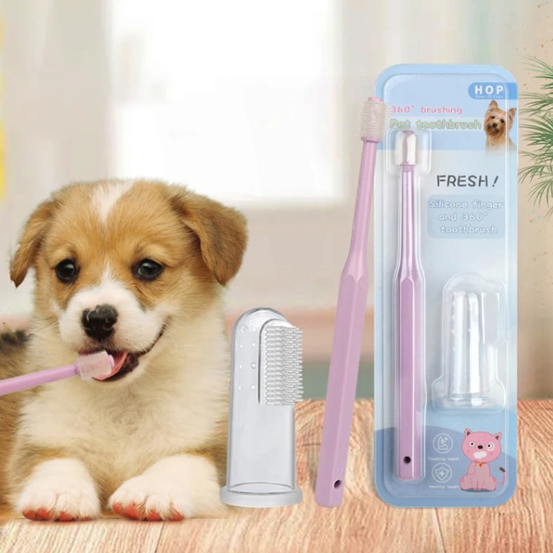 Pet Cleaning Supplies Cat Dog Toothbrush 360 Degree Mouth and Teeth Washing Tools Finger Fingertip Toothbrush Suit
Pet Cleaning Supplies Cat Dog Toothbrush 360 Degree Mouth and Teeth Washing Tools Finger Fingertip Toothbrush Suit