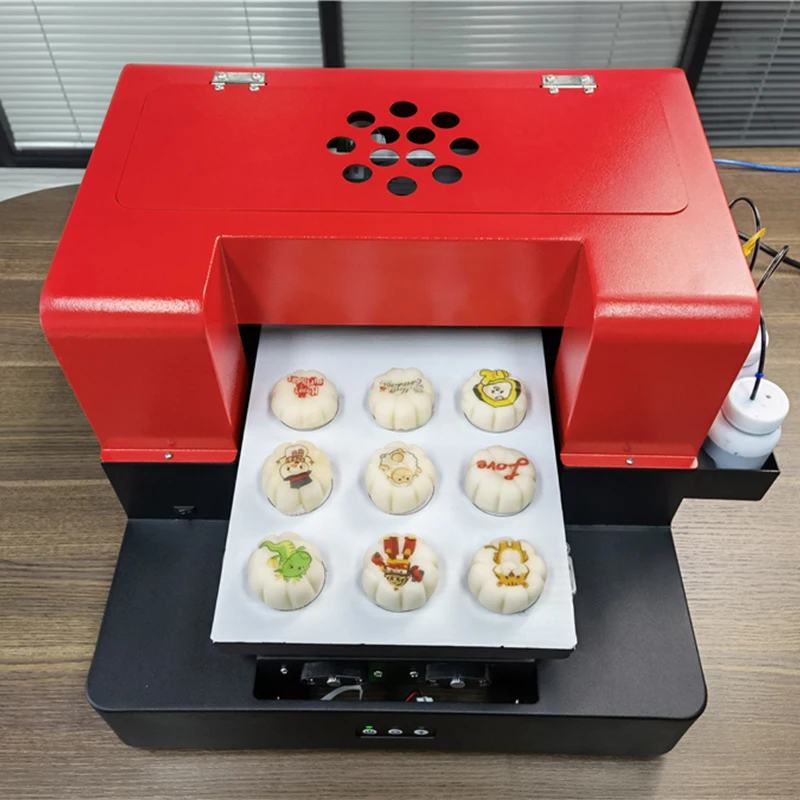 

A4 Candy Dressage Macaroons Edible Rice Paper Food Biscuits Cake Printer For Beans Cake Printing Machine