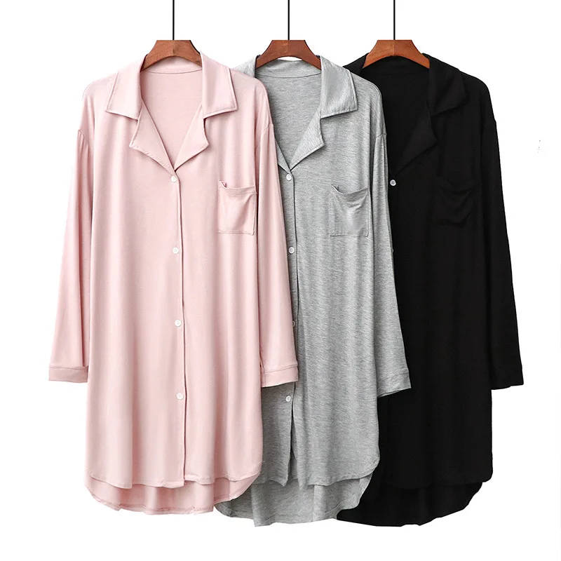 Loose Nighty For Ladies Sexy Nightwear Women Soft Modal Home Sleep Dress Solid Casual Nightgown Woman Pajamas Nightdress
Loose Nighty For Ladies Sexy Nightwear Women Soft Modal Home Sleep Dress Solid Casual Nightgown Woman Pajamas Nightdress