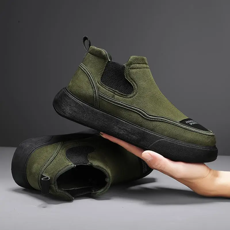 Men's Autumn High Top British Style Motorcycle Leather Boots Men's Height Increasing High Heel Boys Outdoor Co
Men's Autumn High Top British Style Motorcycle Leather Boots Men's Height Increasing High Heel Boys Outdoor Co