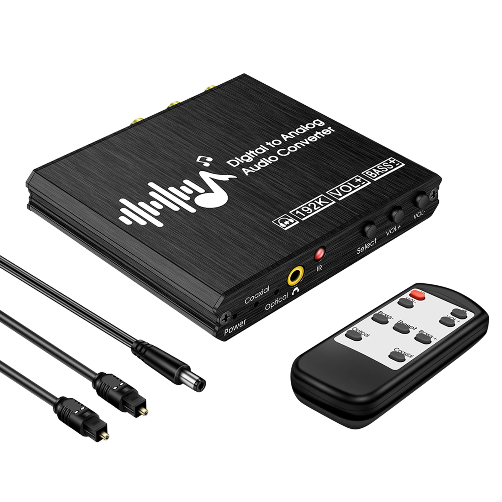 192KHz Bass Volume Adjustment Plug And Play Decoder Home Cinema 3.5mm Jack Stereo Portable Digital To Analog Audio Converter RCA
192KHz Bass Volume Adjustment Plug And Play Decoder Home Cinema 3.5mm Jack Stereo Portable Digital To Analog Audio Converter RCA