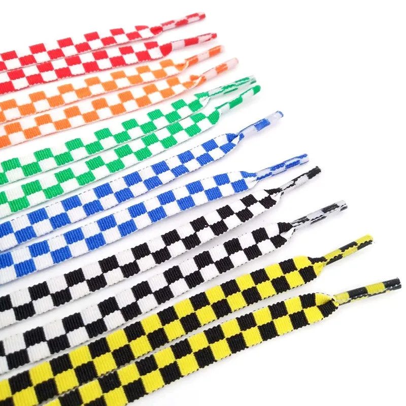 110cm 1pair Shoelace Fashion Sneaker Shoe Lace Colors Checkered Grid Flat Shoelaces Shoestring Printing Ribbons Shoelaces Lacing
110cm 1pair Shoelace Fashion Sneaker Shoe Lace Colors Checkered Grid Flat Shoelaces Shoestring Printing Ribbons Shoelaces Lacing