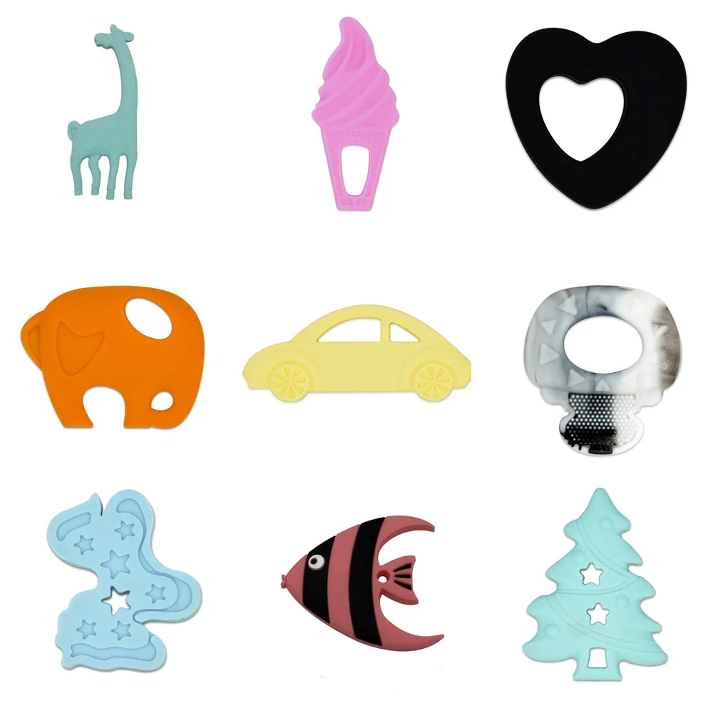 1pcs Cartoon Food Grade Silicone Teether Baby Teething Bead Infant Chewable Toy DIY Chew Necklace Nursing Toy For Babie BPA Free
1pcs Cartoon Food Grade Silicone Teether Baby Teething Bead Infant Chewable Toy DIY Chew Necklace Nursing Toy For Babie BPA Free