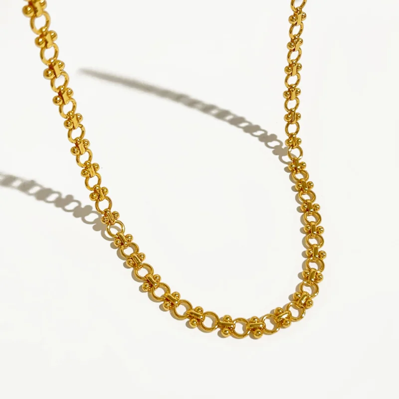 Minar Hip Hop Rock Hollow Beads Chains Necklaces for Women Handmade 18K Gold Plated Brass Necklace Statement Every Day Jewelry
Minar Hip Hop Rock Hollow Beads Chains Necklaces for Women Handmade 18K Gold Plated Brass Necklace Statement Every Day Jewelry