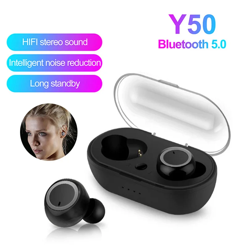 TWS Y50 Bluetooth-наушники; Беспроводные наушники; Шумоподавляющая гарнитура; HIFI стерео; Спортивные наушники для смартфонов iPhone, Xiaomi
TWS Y50 Bluetooth-наушники; Беспроводные наушники; Шумоподавляющая гарнитура; HIFI стерео; Спортивные наушники для смартфонов iPhone, Xiaomi