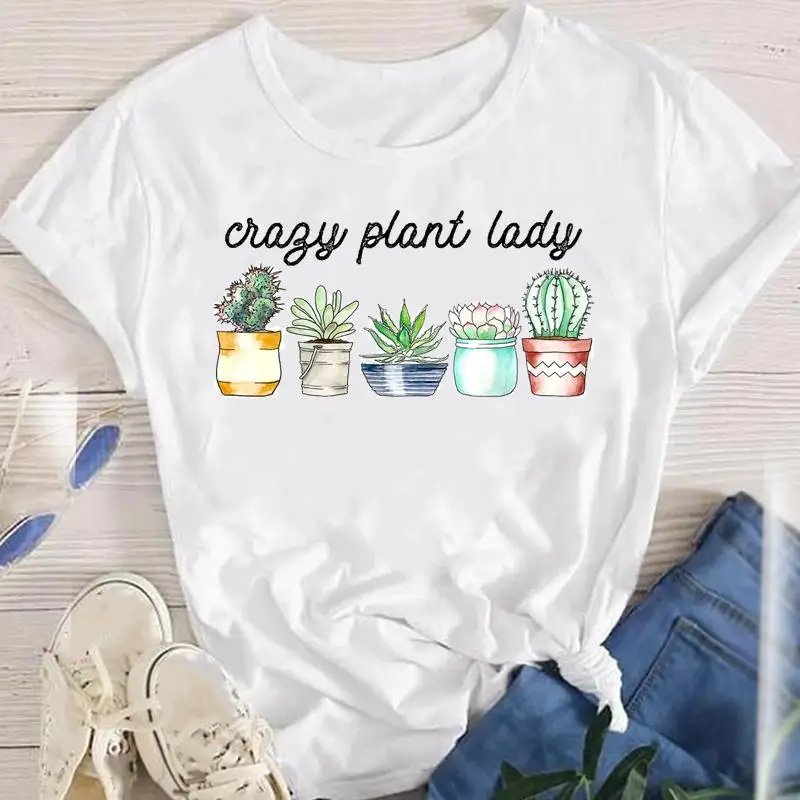 Женская футболка с коротким рукавом, футболка с принтом растений и графическим принтом, 2022
Женская футболка с коротким рукавом, футболка с принтом растений и графическим принтом, 2022