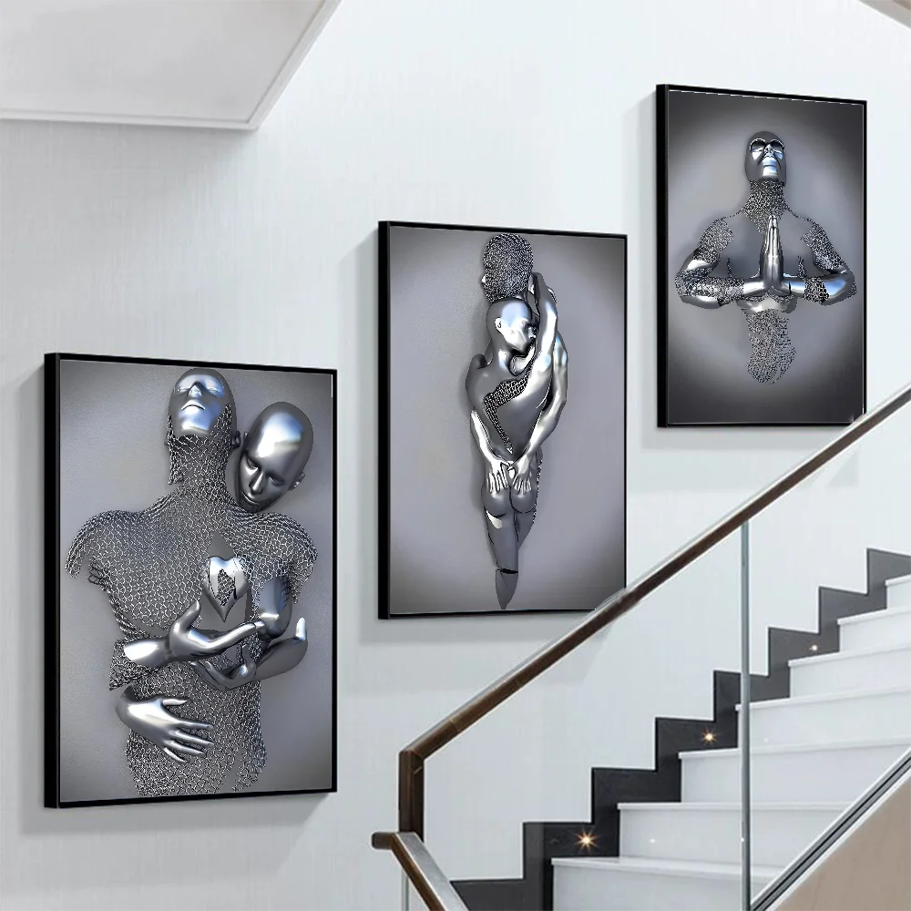 Metal figure statue Poster Self-adhesive Art Poster Retro Kraft Paper Sticker DIY Room Bar Cafe Vintage Decorative Painting
Metal figure statue Poster Self-adhesive Art Poster Retro Kraft Paper Sticker DIY Room Bar Cafe Vintage Decorative Painting