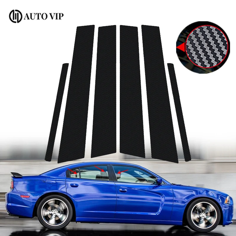 6Pcs Car Door Window Pillar Posts Trim Covers Sticker for Dodge Charger carbon fibre 2011-2021 Car accessories
6Pcs Car Door Window Pillar Posts Trim Covers Sticker for Dodge Charger carbon fibre 2011-2021 Car accessories