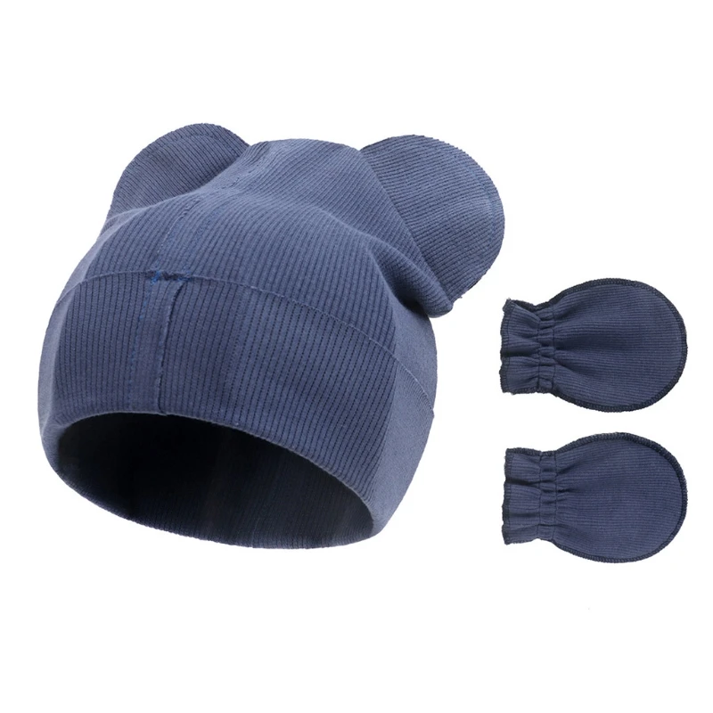 Y3NF Baby Knitted Anti-scratching Gloves Cute Bear Ear Hat Set Soft Cotton Mittens Beanie Nightcap Kit for Infant Newborn
Y3NF Baby Knitted Anti-scratching Gloves Cute Bear Ear Hat Set Soft Cotton Mittens Beanie Nightcap Kit for Infant Newborn