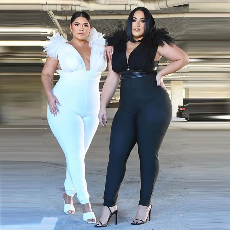 Feather Clothes Women Festival Jumpsuits Trendy Sleeveless Deep V Neck High Waist Sexy Rompers Big Size XL-5XL
Feather Clothes Women Festival Jumpsuits Trendy Sleeveless Deep V Neck High Waist Sexy Rompers Big Size XL-5XL