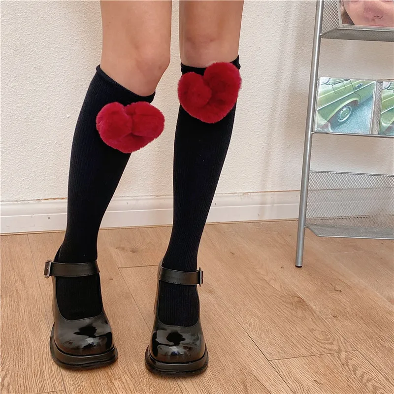 Women Knee Length High Socks Solid Color Fashion Street Style Over The Calf Socks with 3D Plush Heart/Flower Ladies Girls
Women Knee Length High Socks Solid Color Fashion Street Style Over The Calf Socks with 3D Plush Heart/Flower Ladies Girls